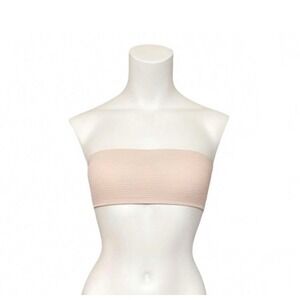 Rumer the Label CASSIDY BANDEAU Top Nude M Ribbed Strapless Swim NWT
